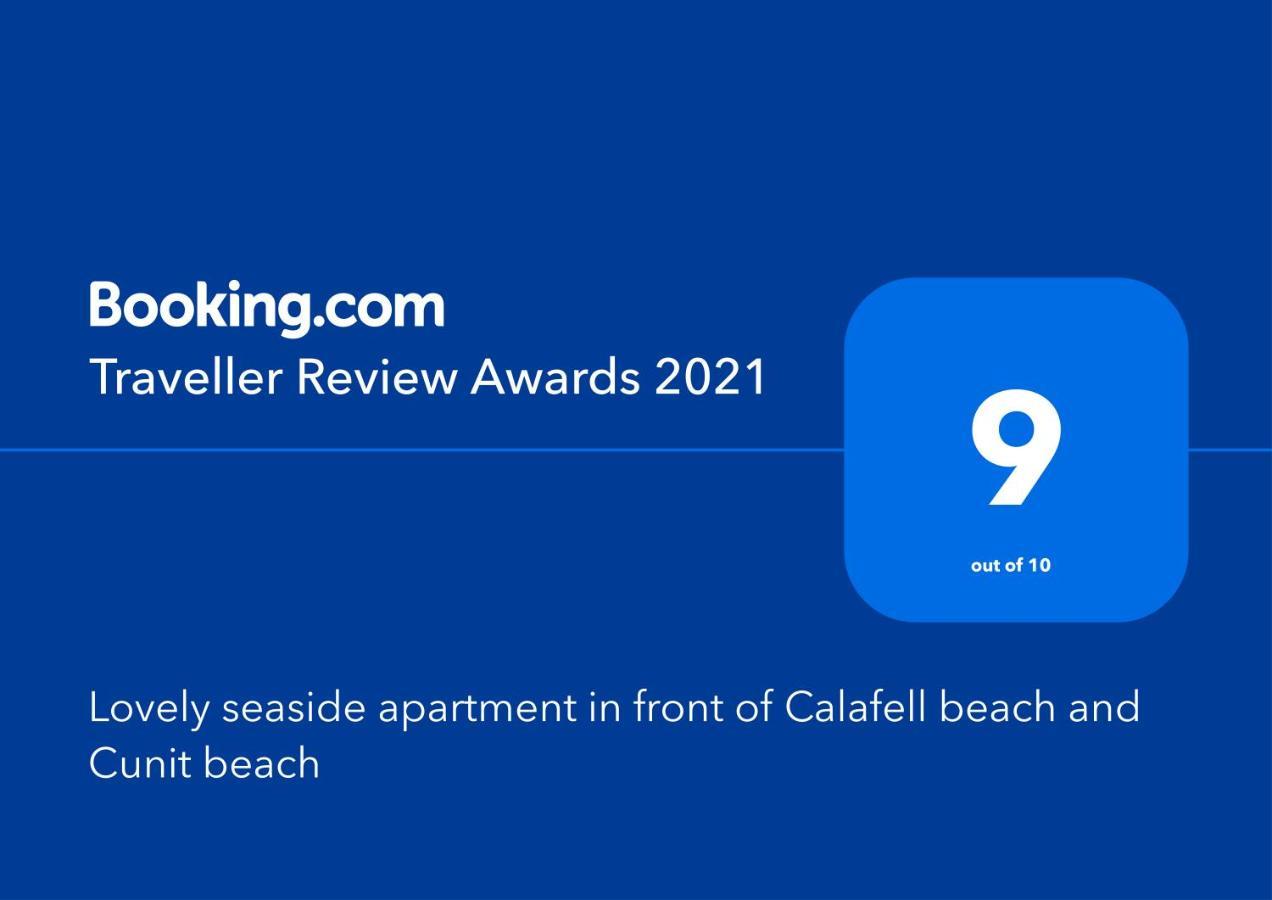 Lovely Seaside Apartment In Front Of Calafell Beach And Cunit Beach 塞古德卡拉斐 外观 照片